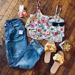 Rue 21 High Rise Ankle Straight Leg Jeans Size 4